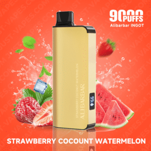 STRAWBERRY COCONUT WATERMELON – ALIBARBAR INGOT – 9000 PUFFS