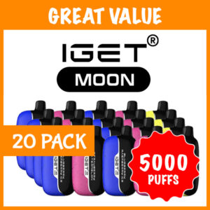 20 PACK – IGET MOON – 5000 PUFFS