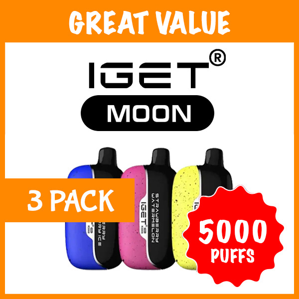 3 PACK – IGET MOON – 5000 PUFFS