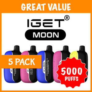 5 PACK – IGET MOON – 5000 PUFFS